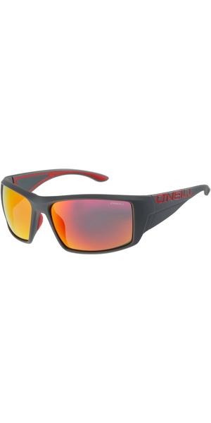2026 O'Neill Mens Sunglasses 9019 ONS-9019-2.0-108P - Matte Grey / Red